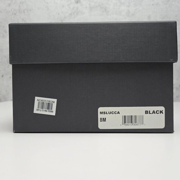 NEW Monte Rosso Lucca Black Leather Slip-On Loafers Mens Size 8M Made in Italy - Picture 4 of 10